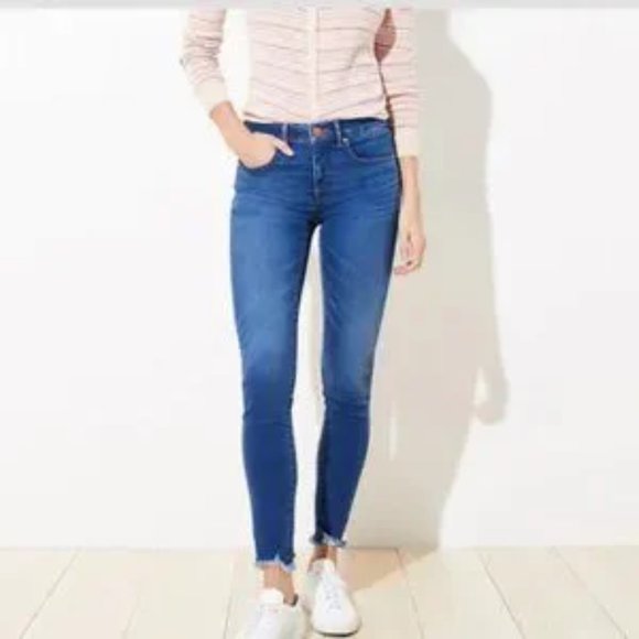 NWT LOFT Skinny Crop, Slim Pocket Jeans, 26" Inseam, Size 2 - Picture 8 of 10
